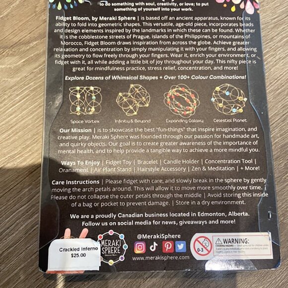 Brand New Meraki Sphere The Fidget Bloom - Picture 5 of 6